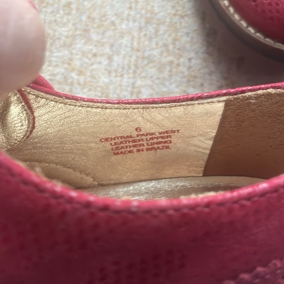 NWOB Marc Joseph New York Central Park West red wingtips oxford shoes sz 6 - Picture 6 of 8